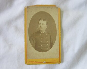 1870 Antique CDV Photograph German Soldier