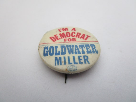1964 Presidential Political Pin " I'm A Democrat … - image 1