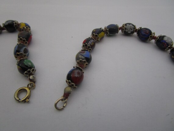 Vintage 50'S Murano Venetian Millifiori Glass Bea… - image 3