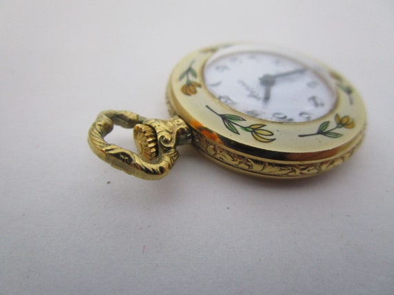 Wonderful Enameled 17 J Arnex Ladies Pocket Watch… - image 4