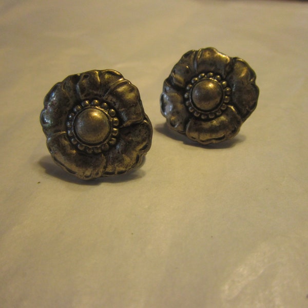 Antique Sterling Craft by Coro Screw Back Earrings