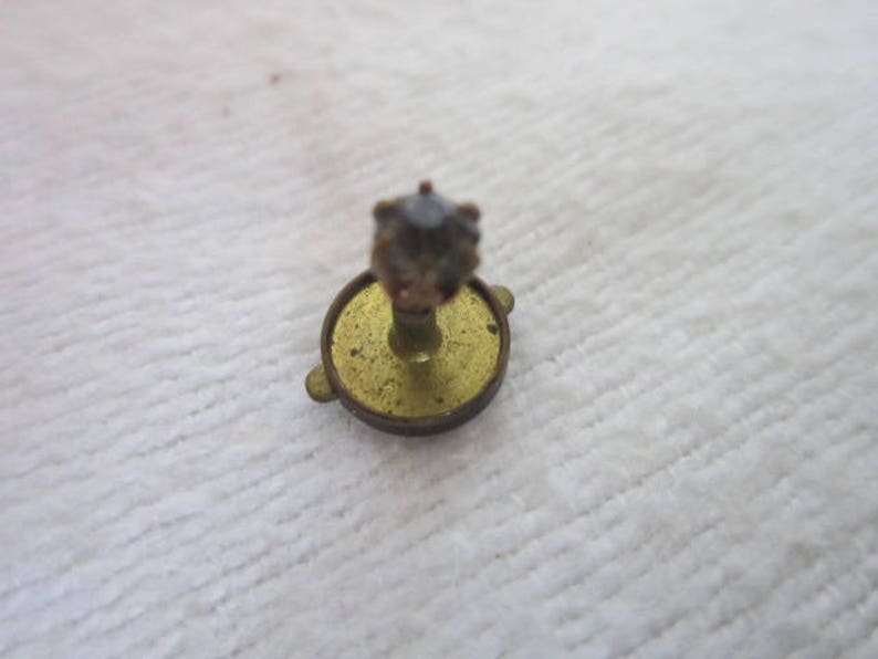 Antique Victorian Faux Diamond Stud Tie Tack Collar Stud