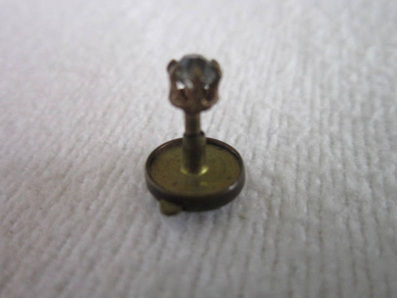 Antique Victorian Faux Diamond Stud Tie Tack Collar Stud