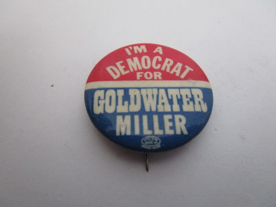 1964 Presidential " I'm A Democrat For Goldwater … - image 1