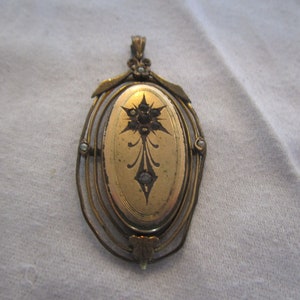 Incredible Antique Victorian Pearls & Jeweled Fancy Photo Locket Necklace Pendant