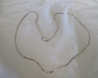 Vintage Pentagon Shaped Odd Link Chain Italian Necklace