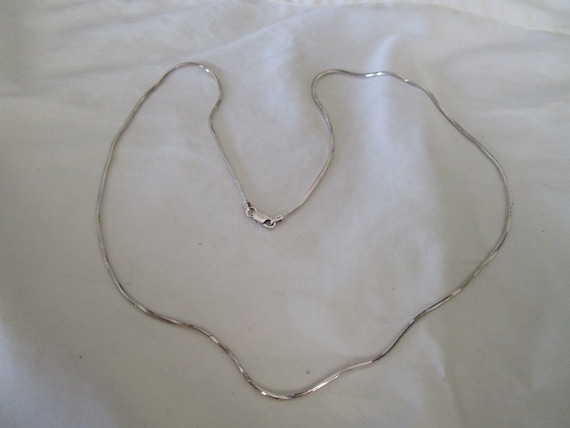 Vintage Pentagon Shaped Odd Link Chain Italian Ne… - image 1