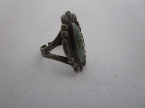 Antique Native American Sterling Silver & Turquoi… - image 2