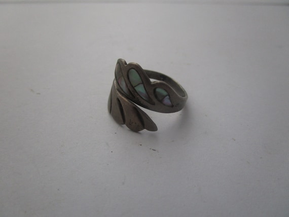 Old Mexico Modern Style Sterling Silver & Abalone… - image 1