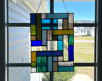 Colorful Stained Glass Panel