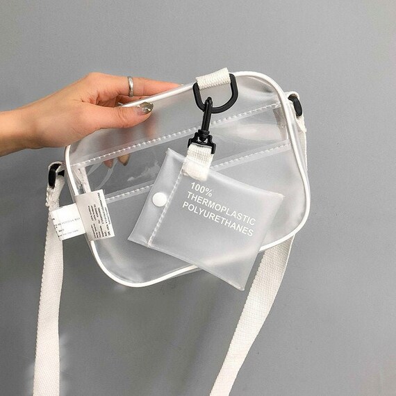 clear shoulder purse