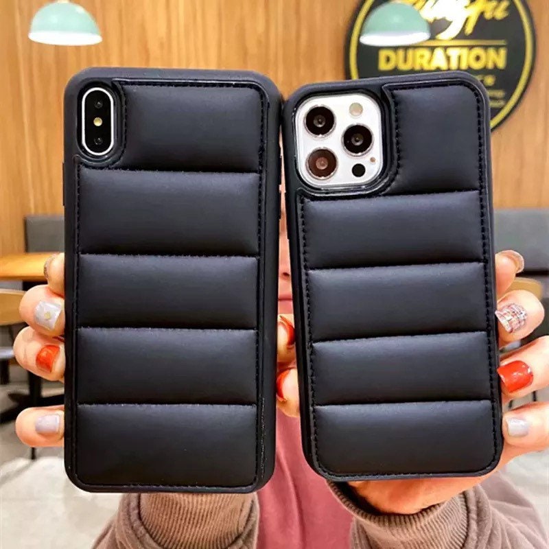 Winter Down Jacket 3D The Puffer Soft cloth Phone Case For Etsy