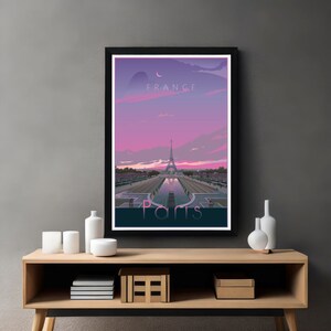 Paris France Poster, France Poster, Paris Print, Illustration Art, Travel Posters, Travel Gifts, Wall Hanging
