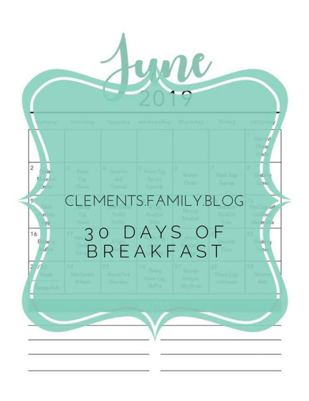 30 Day Keto Breakfast Meal Plan Instant Download Printable - Etsy