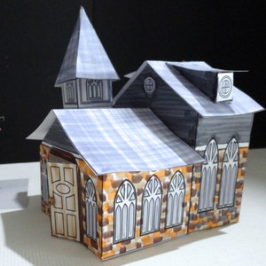 Virginia Church Paper House Pattern and Instructions Digital Download ...