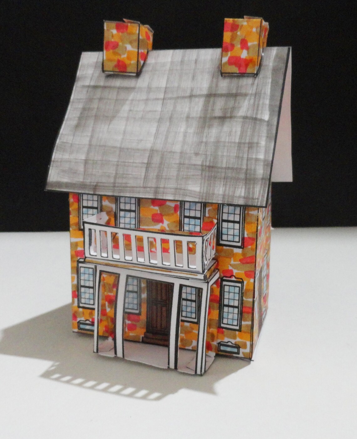 Missouri Farmhouse Paper House Pattern and Instructions Digital ...