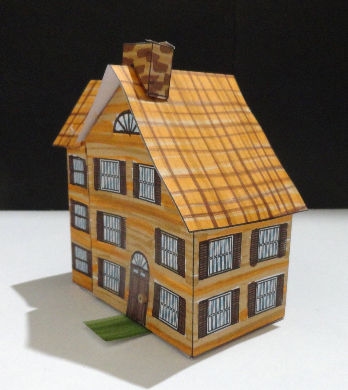 Idaho Farmhouse Paper House Pattern and Instructions Digital - Etsy