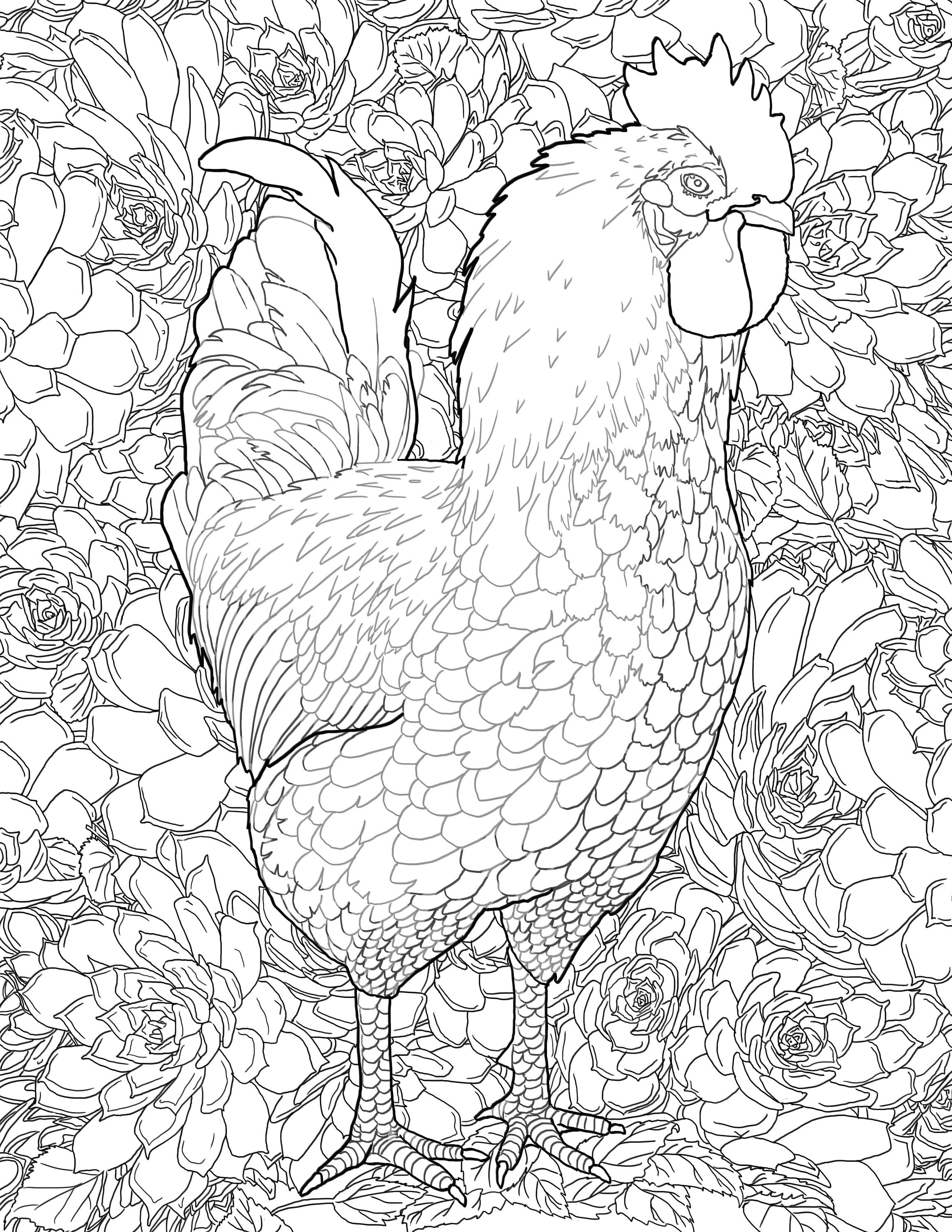 Animal Patterns Coloring Pages, 5 pages for adult colorning