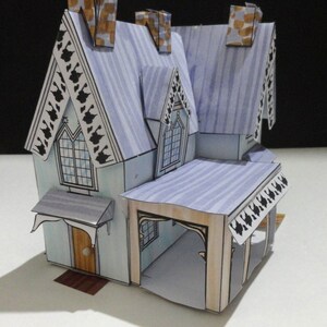 viktorianischen Haus Papier Haus Muster und Anweisungen Digital Download