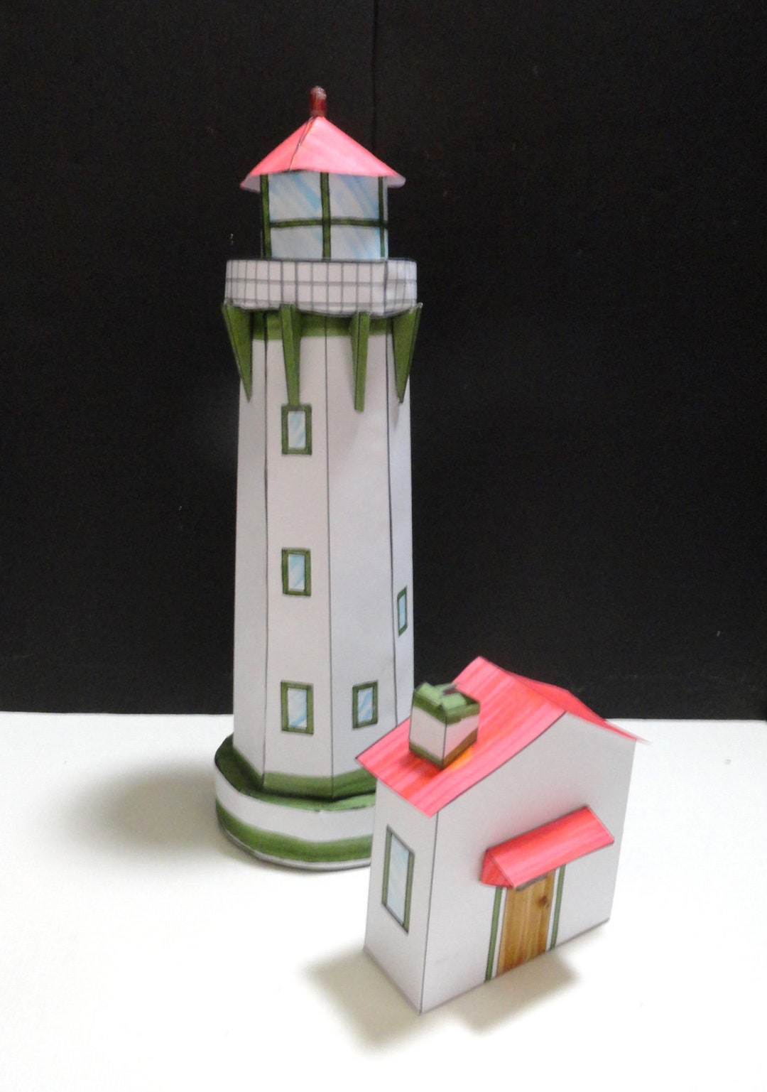 Oregon Lighthouse Paper House Pattern and Instructions Digital Download ...