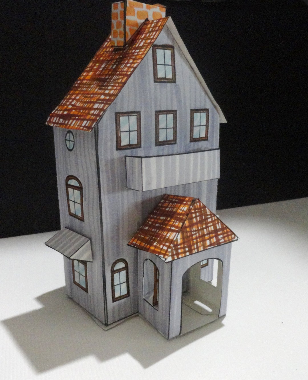 New Hampshire House Paper House Pattern and Instructions Digital ...