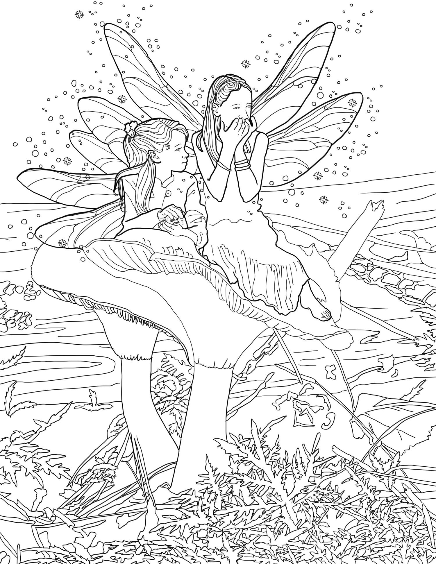 Fairy Coloring Pages Free Printable