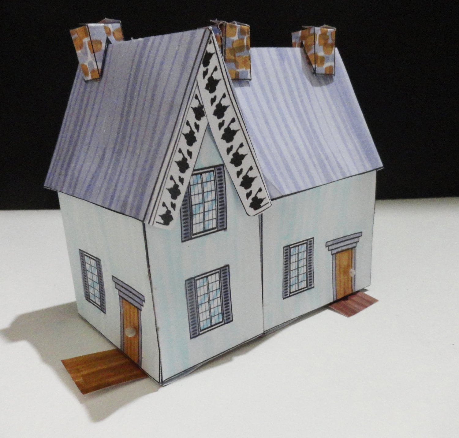 Michigan Victorian House Paper House Pattern and Instructions Digital ...