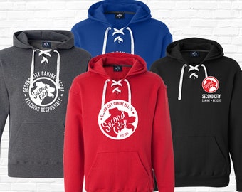 Sport Lace Premium Hoodie | Heavy Weight --> SCCR Logo | 3 Designs | 4 Hoodie Colors