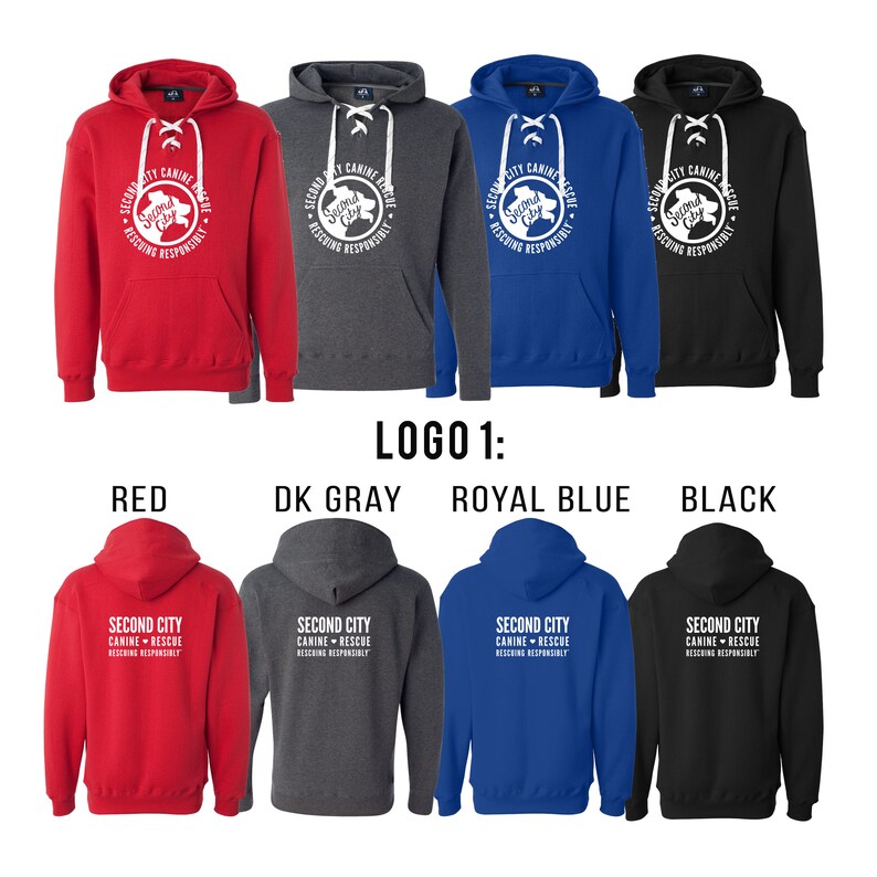 Sport Lace Premium Hoodie | Heavy Weight --> SCCR Logo | 3 Designs | 4 Hoodie Colors image 7