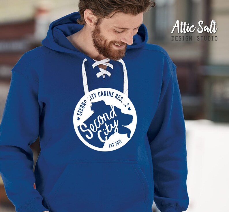 Sport Lace Premium Hoodie | Heavy Weight --> SCCR Logo | 3 Designs | 4 Hoodie Colors image 2