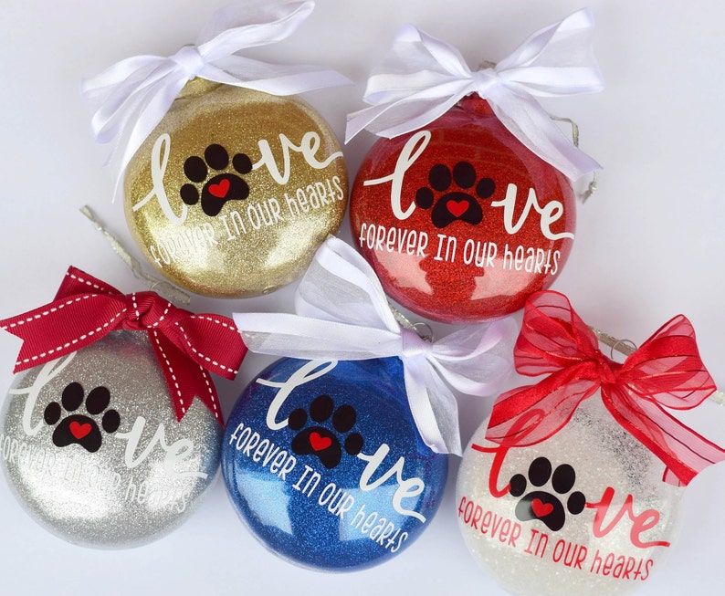 Dog Memorial Ornament | Personalized | Forever in Our Hearts - Etsy