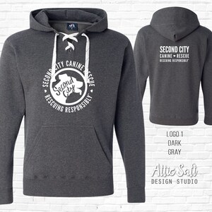 Sport Lace Premium Hoodie | Heavy Weight --> SCCR Logo | 3 Designs | 4 Hoodie Colors image 3