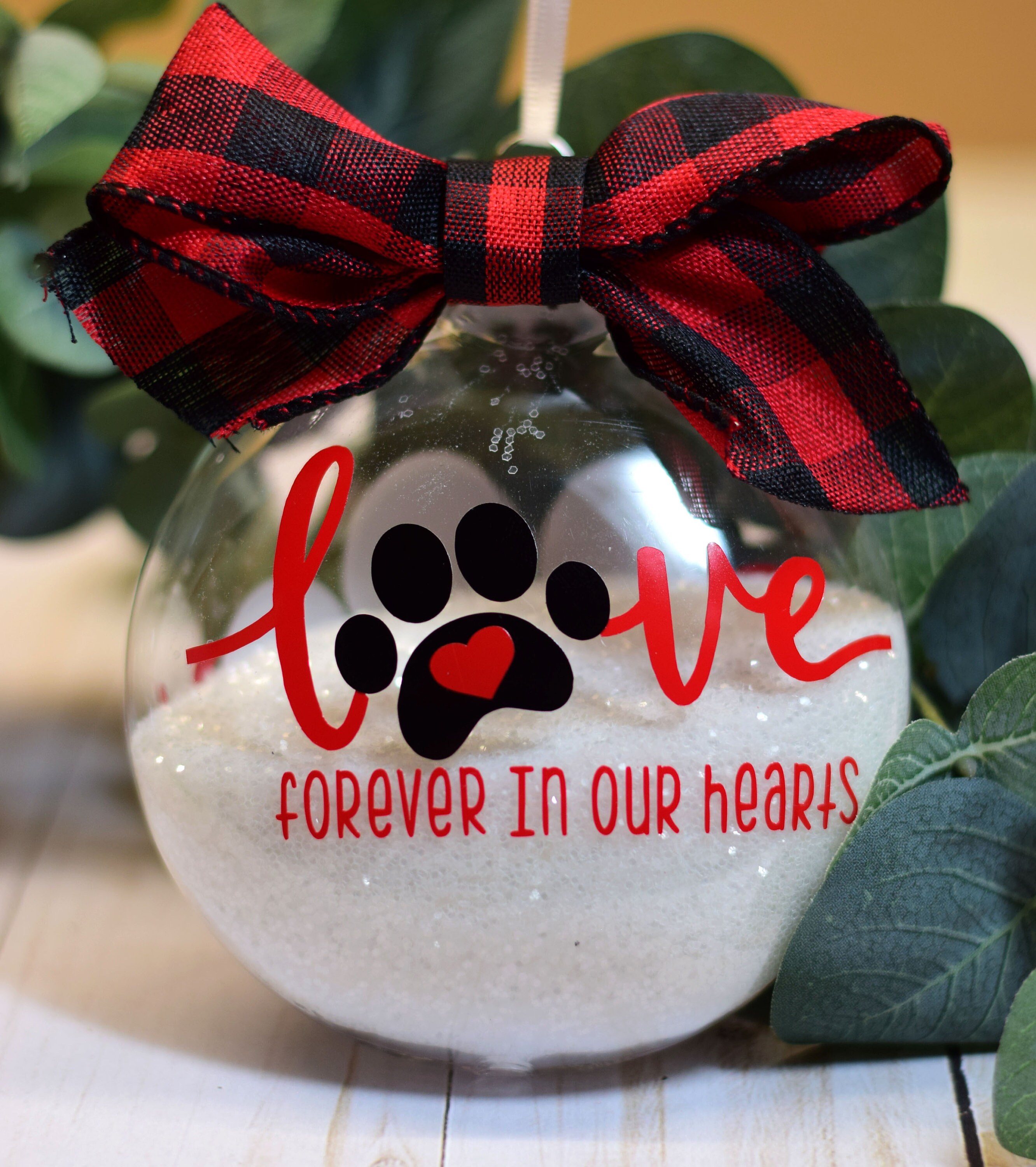 Dog Memorial Ornament | Personalized | Forever in Our Hearts - Etsy