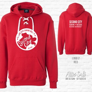 Sport Lace Premium Hoodie | Heavy Weight --> SCCR Logo | 3 Designs | 4 Hoodie Colors image 4