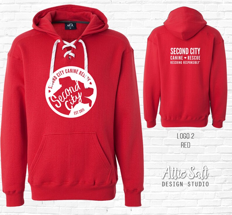 Sport Lace Premium Hoodie | Heavy Weight --> SCCR Logo | 3 Designs | 4 Hoodie Colors image 4