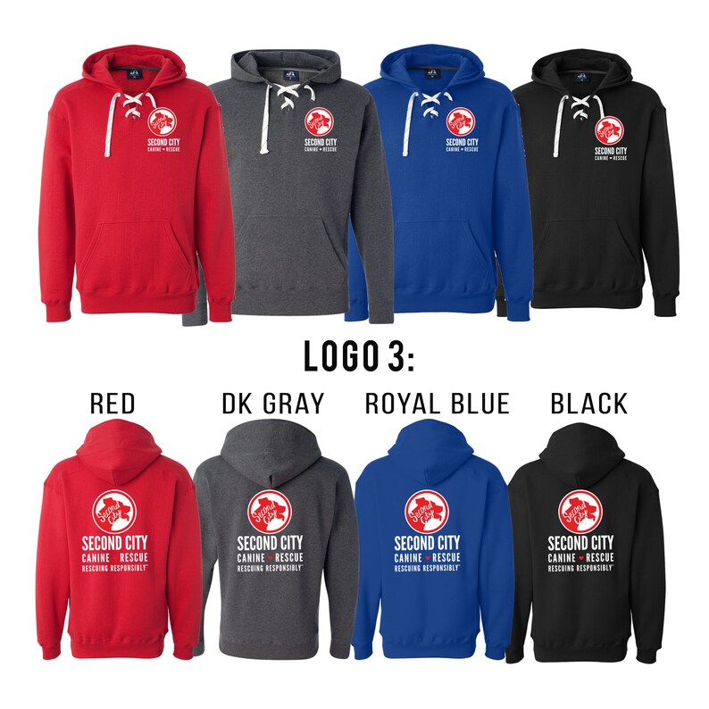 Sport Lace Premium Hoodie | Heavy Weight --> SCCR Logo | 3 Designs | 4 Hoodie Colors image 9