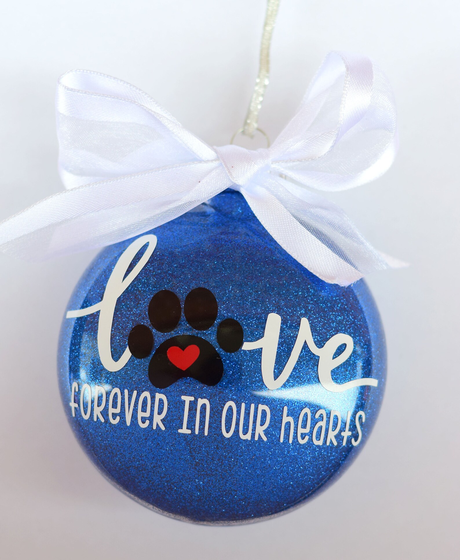 Dog Memorial Ornament Personalized Forever in Our Hearts Etsy