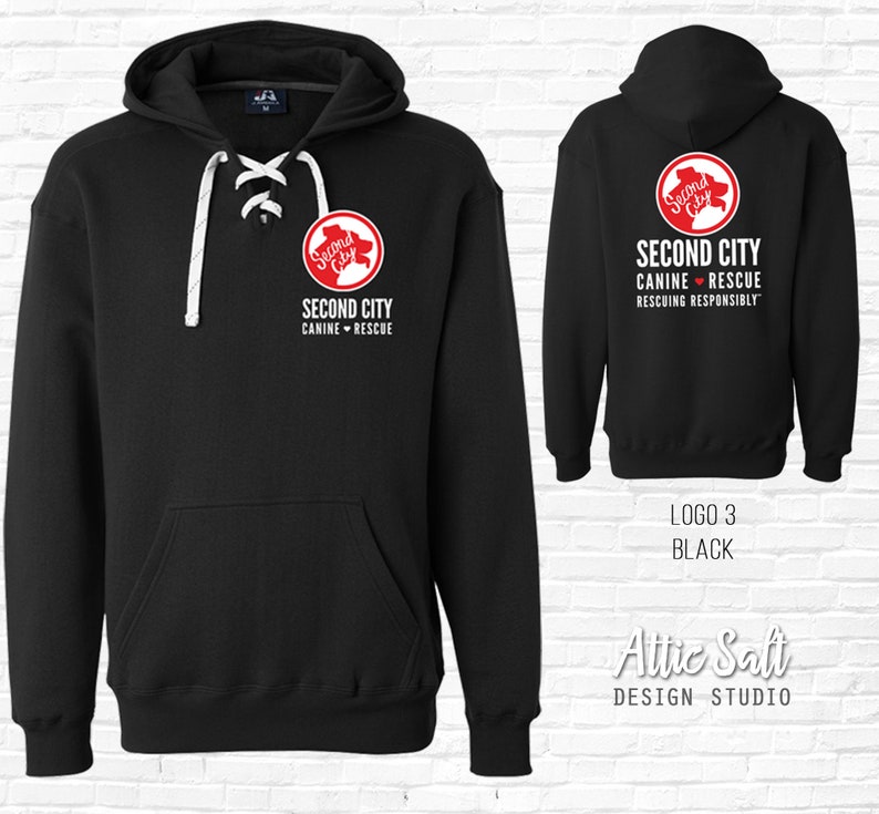 Sport Lace Premium Hoodie | Heavy Weight --> SCCR Logo | 3 Designs | 4 Hoodie Colors image 5