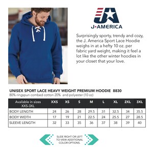 Sport Lace Premium Hoodie | Heavy Weight --> SCCR Logo | 3 Designs | 4 Hoodie Colors image 6