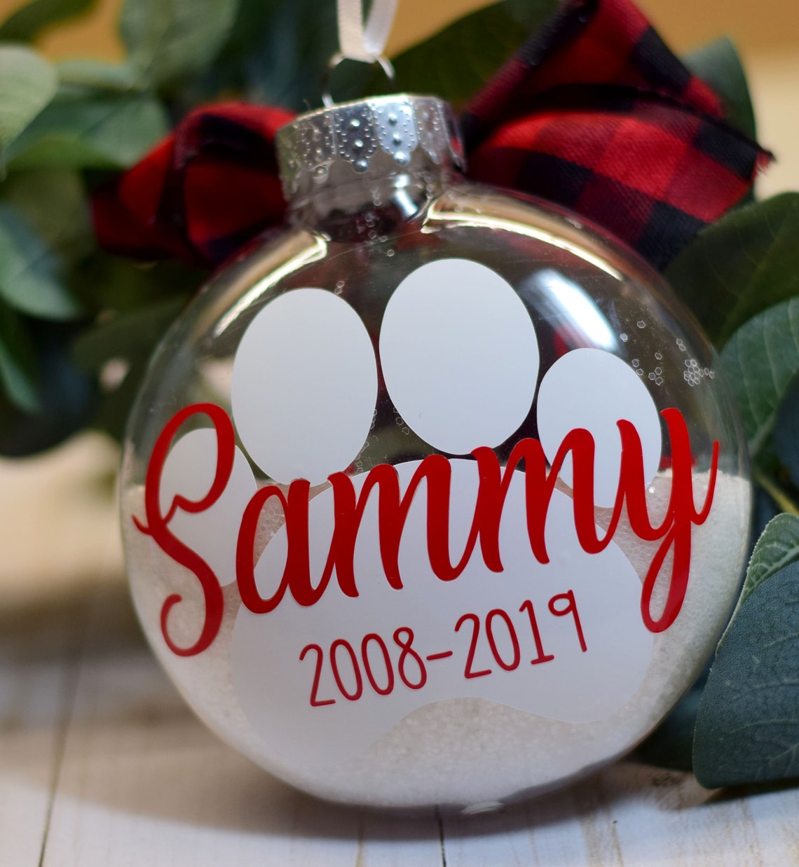 Dog Memorial Ornament | Personalized | Forever in Our Hearts - Etsy