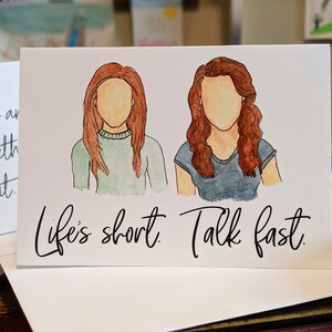 Life's short. Talk fast. Note Cards 5-Pack