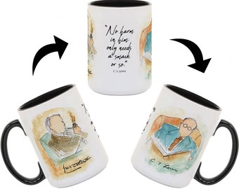 C. S. Lewis & J. R. R. Tolkien Inklings Coffee Mug (Large Size)