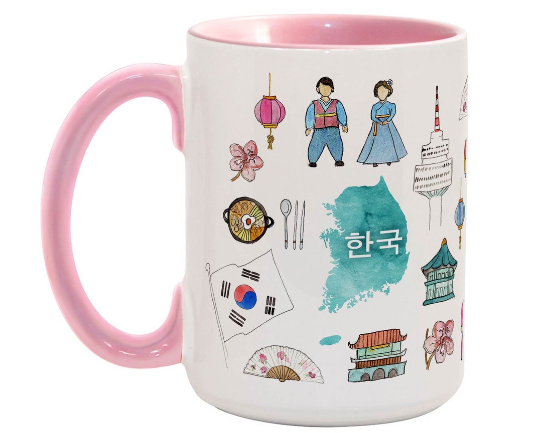 South Korea Coffee Mug large Size Etsy