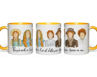 Taza de café de Ana de las Tejas Verdes "¡Cuántas Anas!"