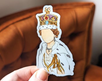 Queen Elizabeth II Sticker (Waterproof)
