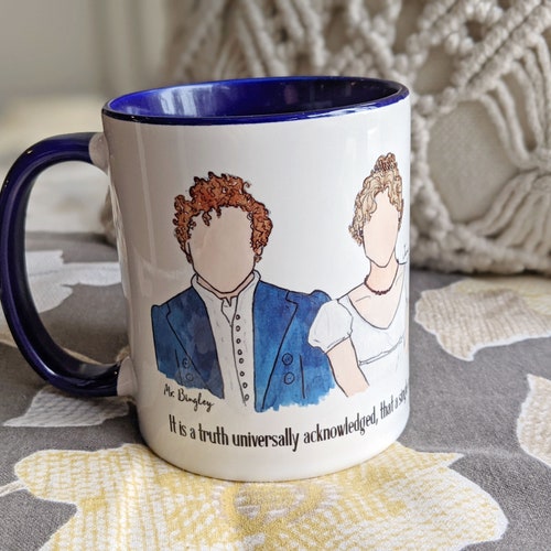 Pride And Prejudice Mug Jane Mr. Bingley Elizabeth Mr. | Etsy