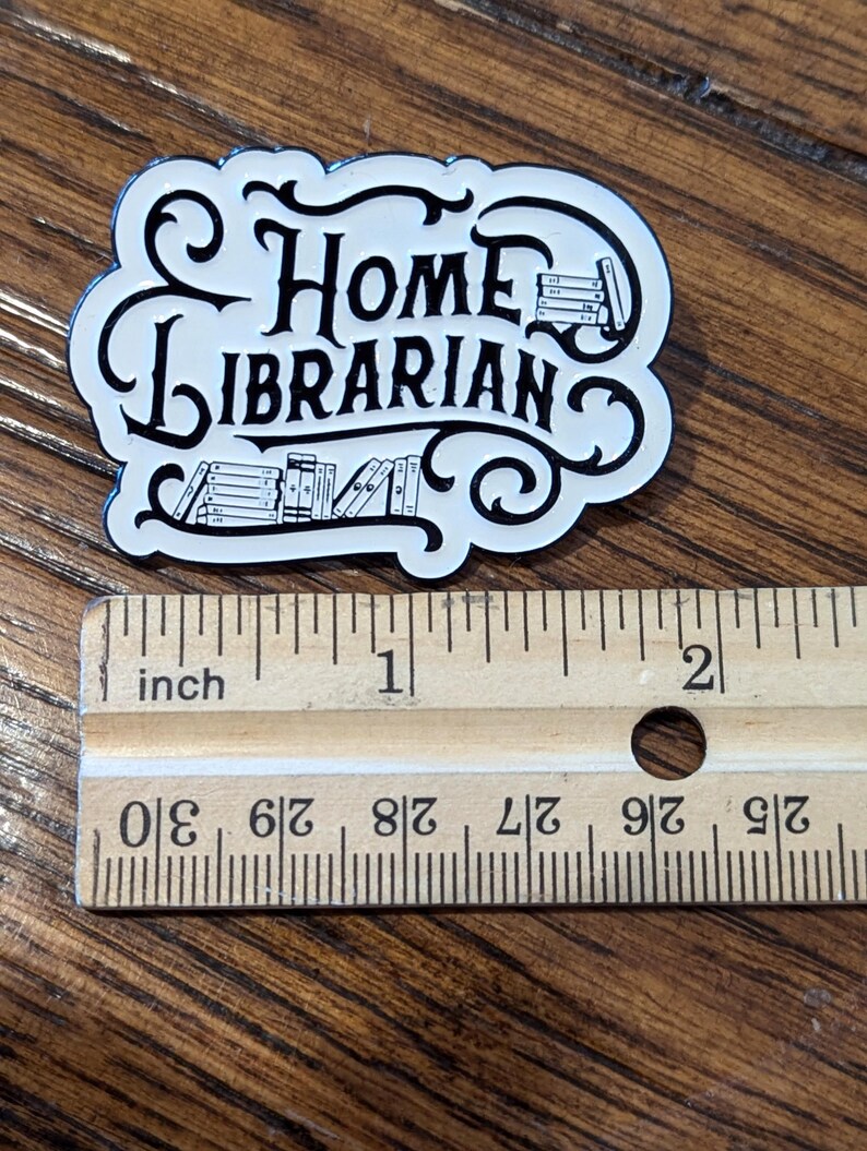 Library Assistant Pin Home Librarian Enamel Pin - Etsy
