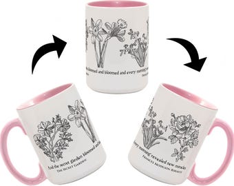 Taza de café El Jardín Secreto (tamaño grande)