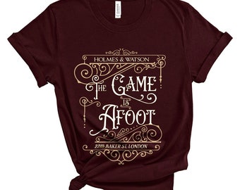 Sherlock Holmes & Watson "The Game Is Afoot" T-Shirt