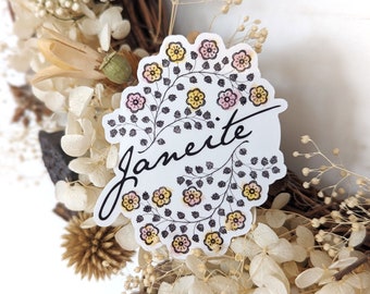 Janeite - Jane Austen Literary Fan Sticker (Waterproof)